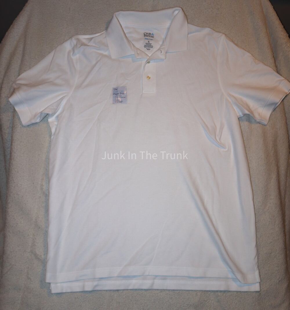white Croft & Barrow brand polo shirt